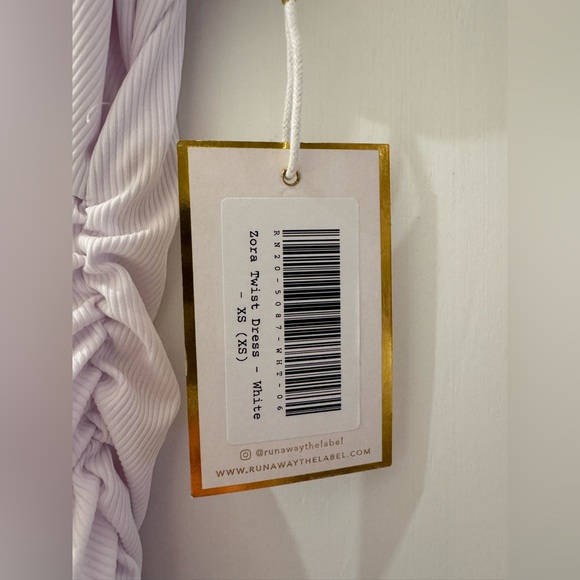 Runaway the Label Zora Twist Dress 
White - Picture 3 of 5